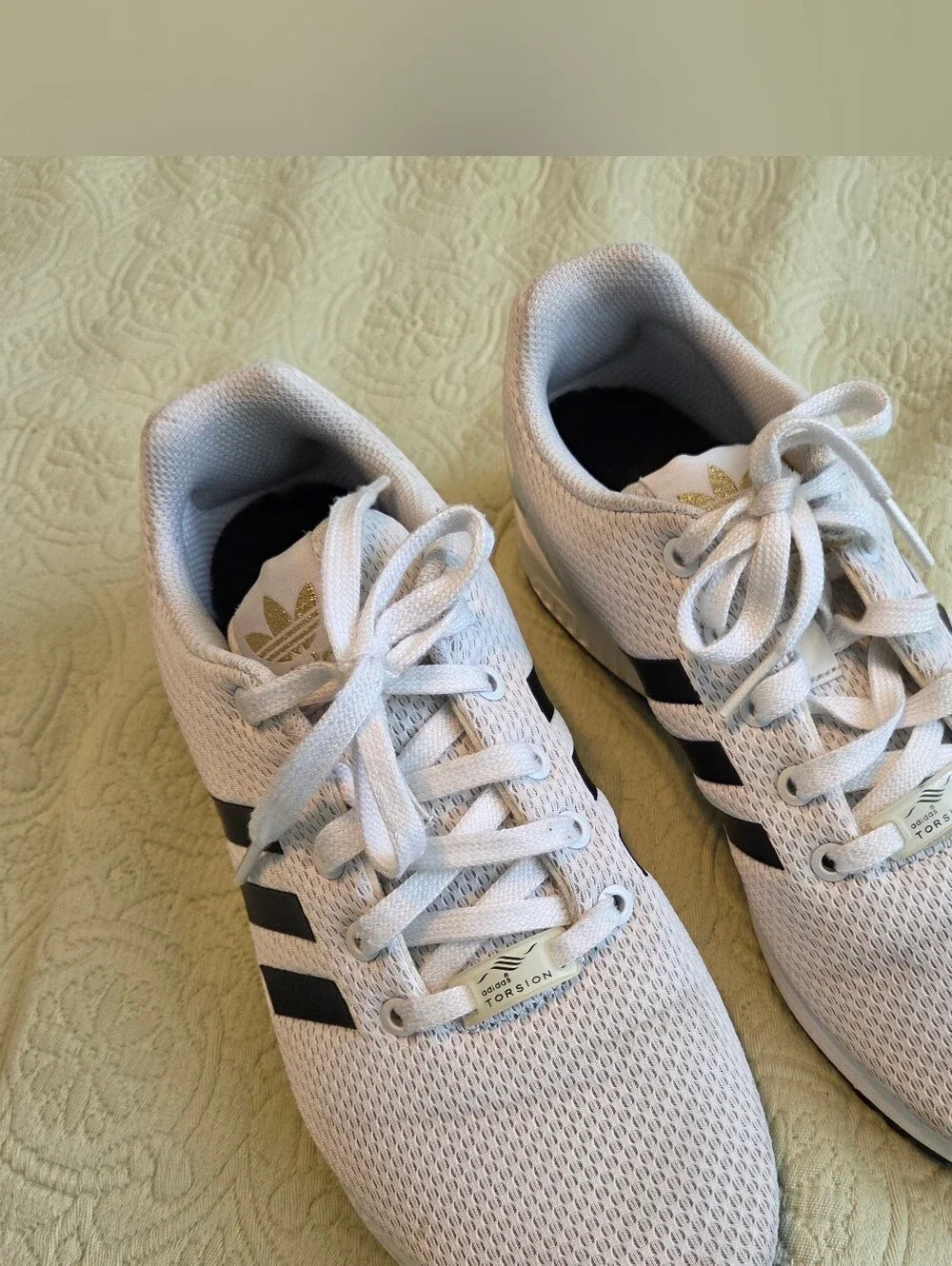 Adidas ZX Torsion Flux Whi/Blk Tennis Shoes